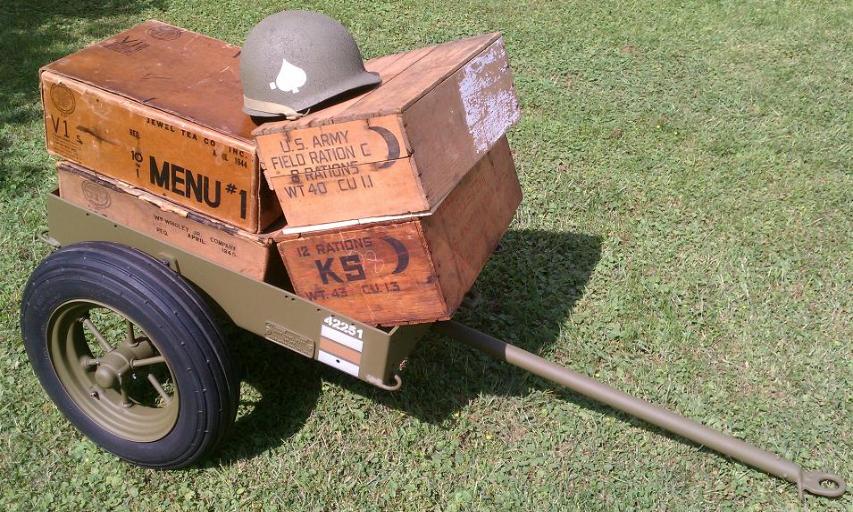 1943 John Wood Mfg. Co. M3A4 Utility Hand Cart 17826